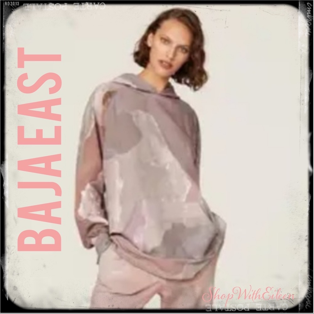 Baja East Colorwash Watercolor Print 
Crystal Print Hoodie